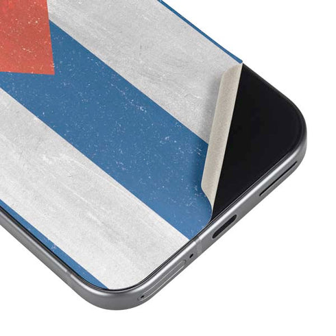 Cuban Flag Distressed Google Pixel 9a Skin
